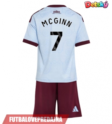 Lacne Dětský Futbalové dres Aston Villa John McGinn #7 2026-27 Krátky Rukáv - Tretina (+ trenírky)